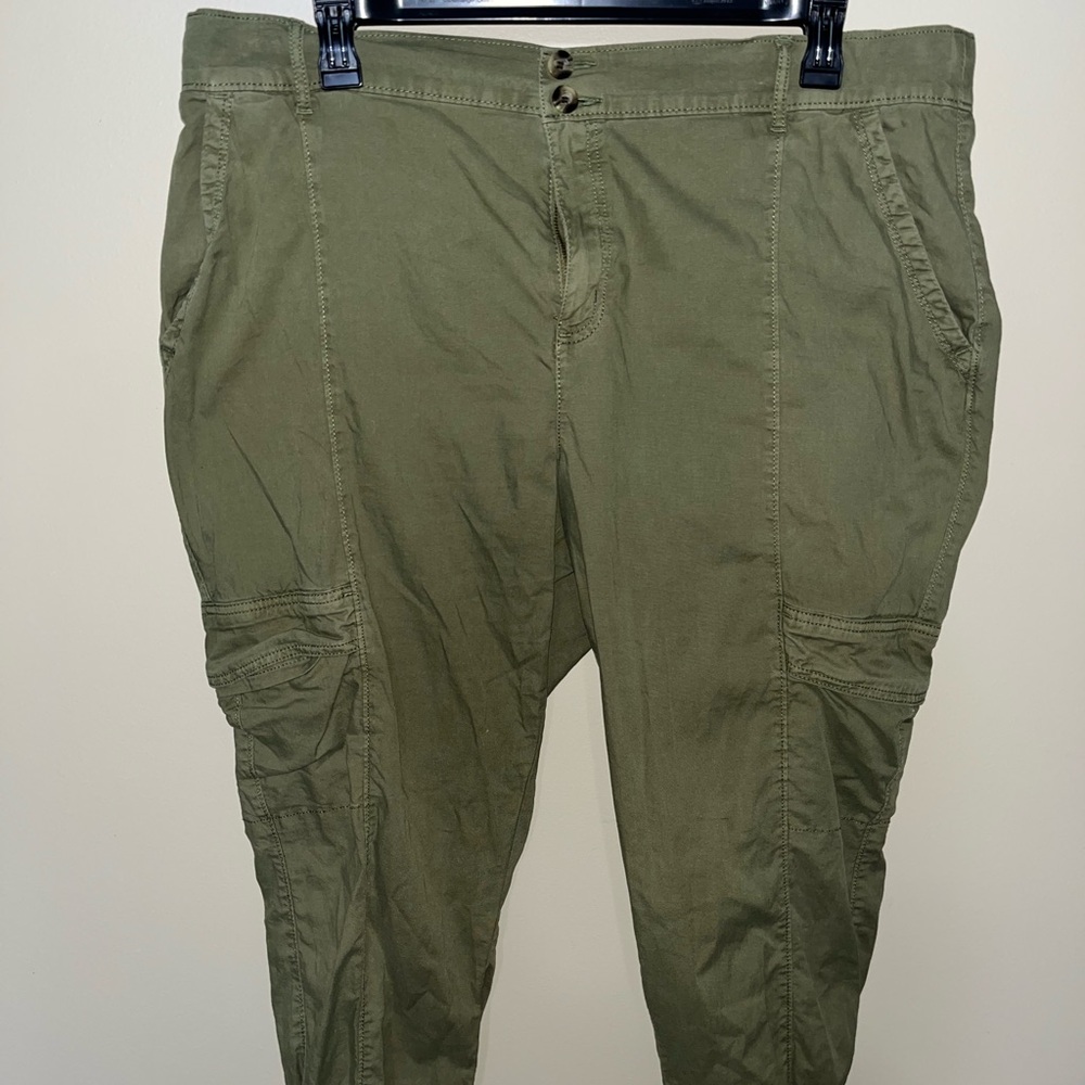 Women's Olive Cargo Pants